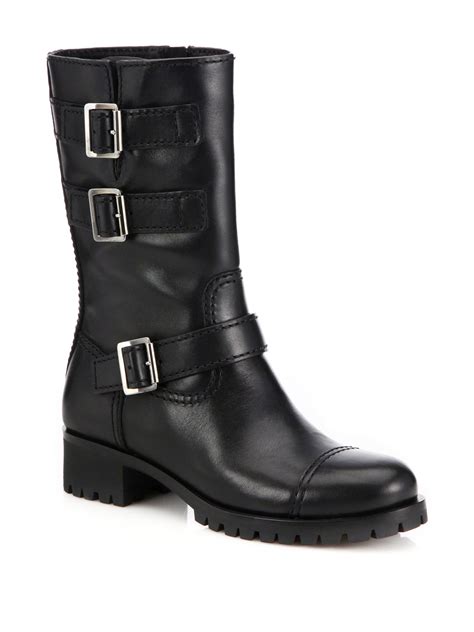 prada lug sole knee high boots|Prada Boots for Women .